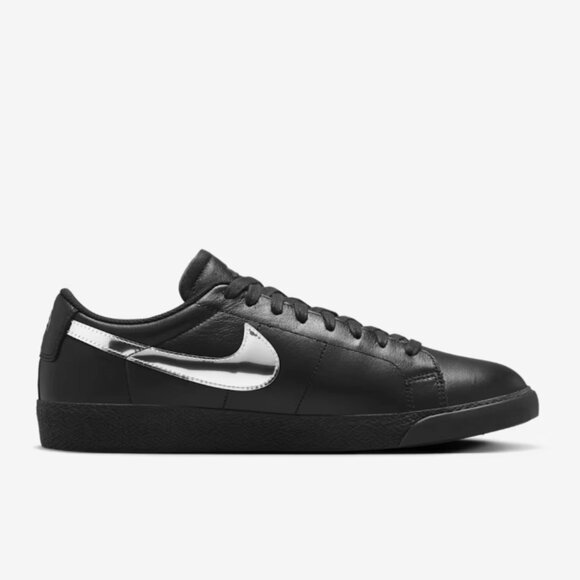 Dancer Skateboards x Nike Zoom Blazer Low SB Mens Black Silver - Picture 8 of 15
